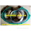 Wear plate and cutting ring for concrete pump